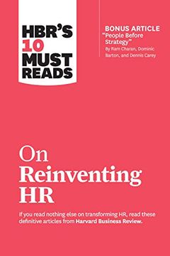 portada Hbr's 10 Must Reads on Reinventing hr (With Bonus Article "People Before Strategy" by ram Charan, Dominic Barton, and Dennis Carey) (en Inglés)