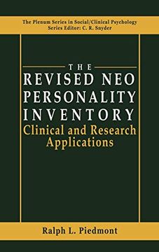 portada The Revised neo Personality Inventory: Clinical and Research Applications (The Springer Series in Social Clinical Psychology) (en Inglés)