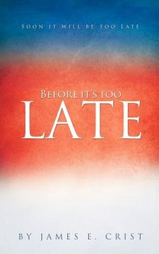 portada before it's too late (in English)
