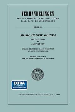 portada Music in New Guinea: Three Studies (en Inglés)