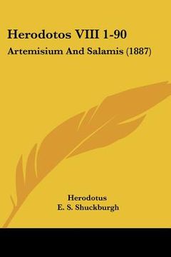 portada herodotos viii 1-90: artemisium and salamis (1887) (en Inglés)