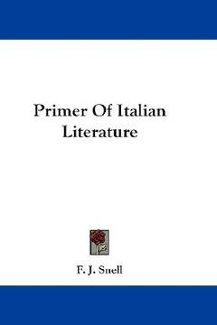 portada primer of italian literature (en Inglés)