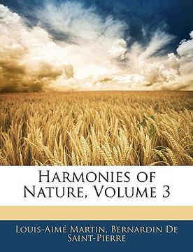 portada harmonies of nature, volume 3 (en Inglés)