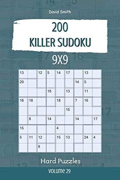 portada Killer Sudoku - 200 Hard Puzzles 9x9 Vol. 29 (en Inglés)