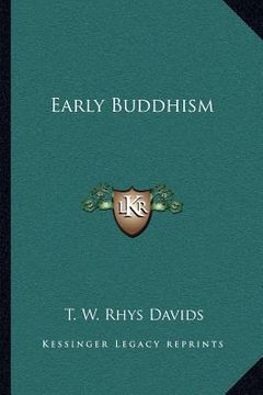 portada early buddhism (in English)