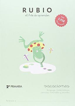 portada RUBIO VACACIONES - 2º PRIMARIA