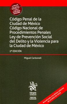 portada Código Penal de la Ciudad de México Código Nacional de Procedimientos Penales ley de Prevención Social del Delito y la Violencia Para la Ciudad de México