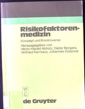 portada Risikofaktorenmedizin: Konzept und Kontroverse (en Alemán)