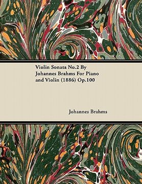 portada violin sonata no.2 by johannes brahms for piano and violin (1886) op.100 (en Inglés)