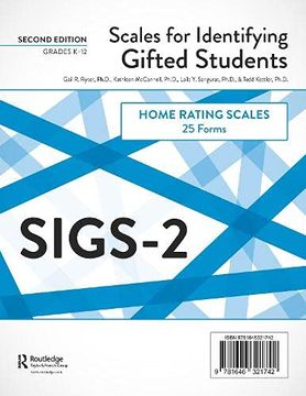 portada Scales for Identifying Gifted Students (Sigs-2): Home Rating Scale Forms (25 Forms) (en Inglés)