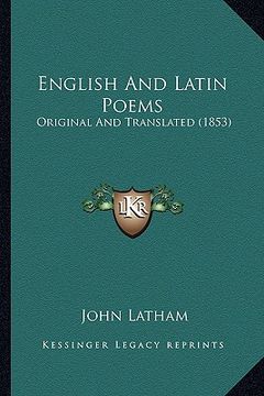 portada english and latin poems: original and translated (1853)
