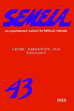 portada semeia 43: genre, narrativity, and theology (en Inglés)