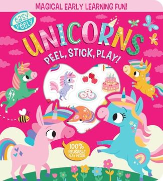 portada Easy Peely Unicorns - Peel, Stick, Play! (en Inglés)