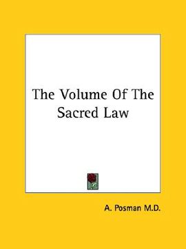 portada the volume of the sacred law (en Inglés)