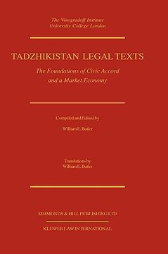 portada tadzhikistan legal texts: the foundation of civic accord (in English)