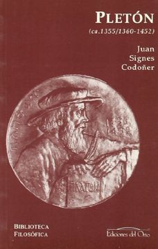portada Jorge Gemisto Pletón (Ca. 1355/1360-1452)