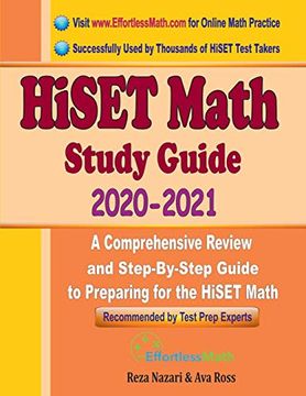 portada Hiset Math Study Guide 2020 - 2021: A Comprehensive Review and Step-By-Step Guide to Preparing for the Hiset Math 