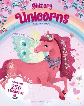 portada Glittery Unicorns Sticker Book Paperback (in English)
