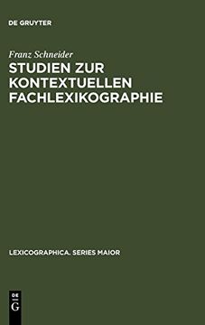 portada Studien zur Kontextuellen Fachlexikographie (in German)
