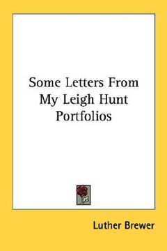 portada some letters from my leigh hunt portfolios (en Inglés)