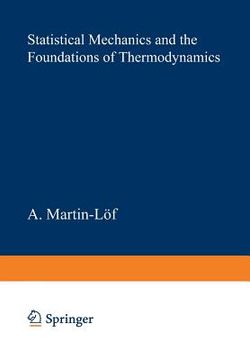 portada statistical mechanics and the foundations of thermodynamics (en Inglés)