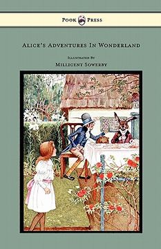 portada alice's adventures in wonderland - with illustrations in black and white (en Inglés)