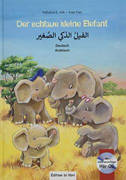 portada Der Schlaue Kleine Elefant: Kinderbuch Deutsch-Arabisch mit Mehrsprachiger Audio-Cd