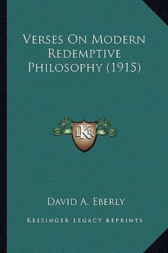 portada verses on modern redemptive philosophy (1915) (en Inglés)
