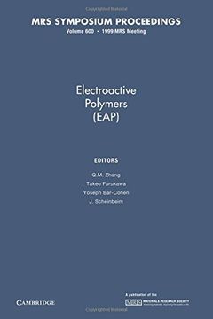portada Electroactive Polymers (Eap): Volume 600 (Mrs Proceedings) (en Inglés)