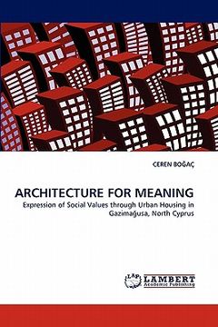 portada architecture for meaning (en Inglés)