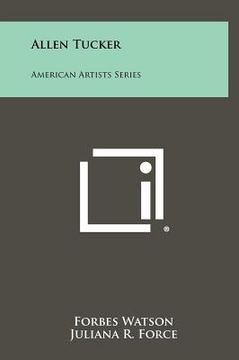 portada allen tucker: american artists series (en Inglés)