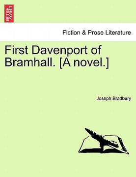 portada first davenport of bramhall. [a novel.] (en Inglés)