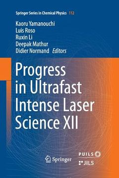 portada Progress in Ultrafast Intense Laser Science XII (in English)