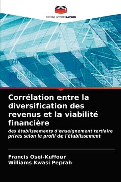 portada Corrélation entre la diversification des revenus et la viabilité financière (in French)