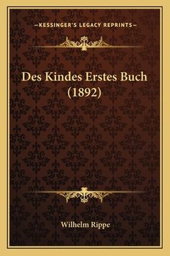 portada Des Kindes Erstes Buch (1892)