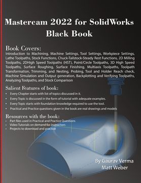 portada Mastercam 2022 for SolidWorks Black Book (en Inglés)