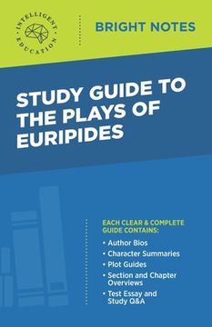 portada Study Guide to The Plays of Euripides (en Inglés)