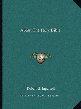 portada about the holy bible (en Inglés)
