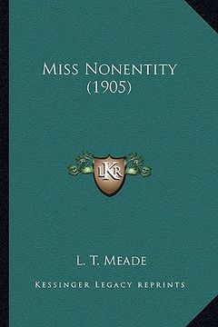 portada miss nonentity (1905) (en Inglés)