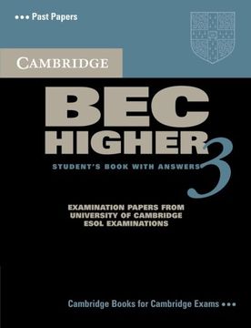 portada Cambridge bec Higher 3 Student's Book With Answers: Level 3 (Bec Practice Tests) (en Inglés)
