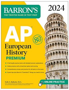 portada Ap European History Premium, 2024: 5 Practice Tests + Comprehensive Review + Online Practice (Barron'S Test Prep) (en Inglés)