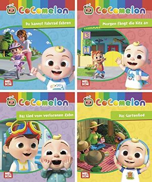 portada Nelson Mini-Bücher: 4er Cocomelon 1-4 (en Alemán)