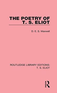 portada The Poetry of t. S. Eliot (Routledge Library Editions: T. S. Eliot)