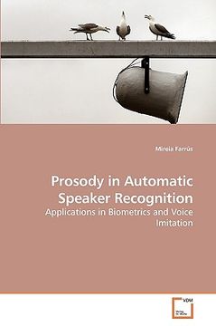portada prosody in automatic speaker recognition (en Inglés)