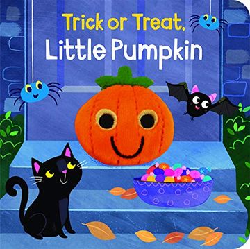 portada Trick or Treat, Little Pumpkin (Finger Puppet Board Books) (en Inglés)