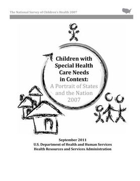 portada Children with Special Health Care Needs in Context:  A Portrait of States and the Nation, 2007