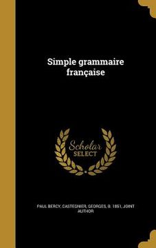 portada Simple grammaire française (en Francés)