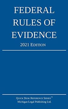 portada Federal Rules of Evidence; 2021 Edition: With Internal Cross-References (en Inglés)