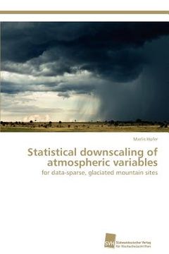portada statistical downscaling of atmospheric variables (en Inglés)
