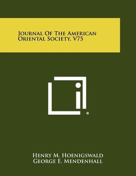 portada journal of the american oriental society, v75 (en Inglés)